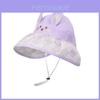 Childrens Cartoon Bear Sun Hat With Wide Brim Cotton Summer Sunshade For Kids Outdoor Protection