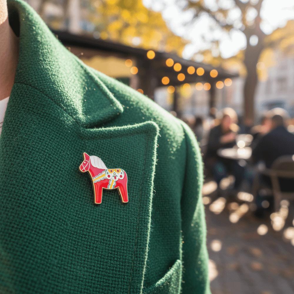 Zinc Zinc Alloy Animal Brooch Cartoon Lapel Pin Creative Zodiac Horse Brooch  Clothing Accessory