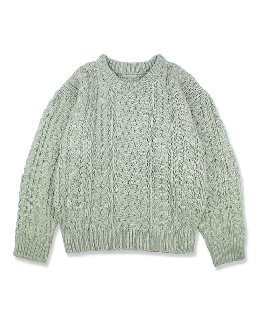 CONICHIWA BONJOUR Cb Nerd Knit (Sage Green)