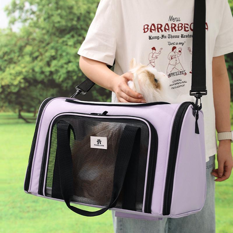 Runhui Foldable Pet Carrier: Breathable, Portable Cat & Dog Bag with Large Capacity