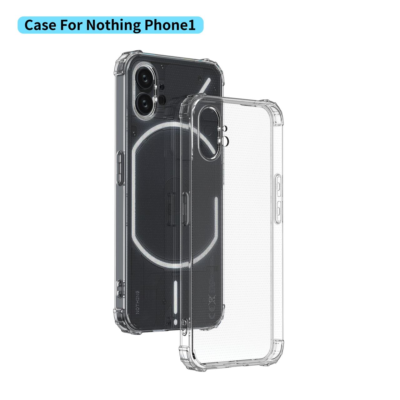 

Anti-Scratch Soft TPU Clear Cover Case for Nothing Phone 1 Anti-Shock Fall Protection Cases for Nothing Phone1 for Nothing Phone 1 чистый