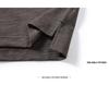 Men Dark Gray Henley Neck Pocket Short Sleeve T Shirt
