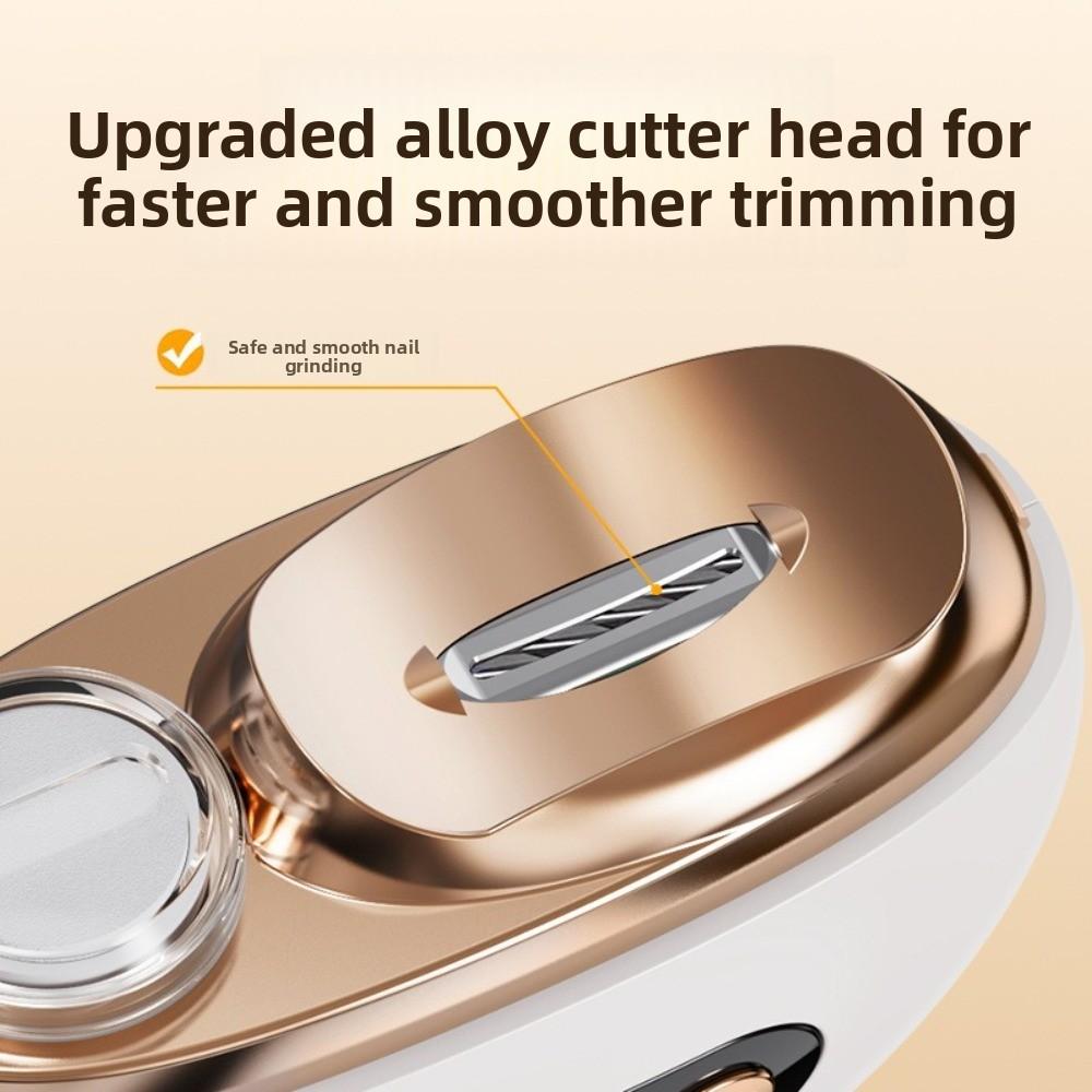 2 In 1 Electric Nail Trimmer With3 Speed Control Electric Nail Clipper  for Adult Nail Care