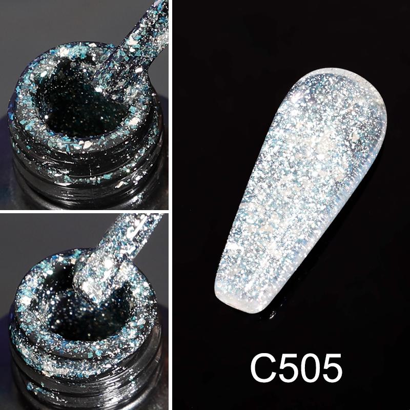 ROSALIND 7ml Reflektierender Nagelgellack 9D-Effekt DIY Semi Permanenter UV-LED-Lack Soak Off Cat Magnetic Nail Art Gel