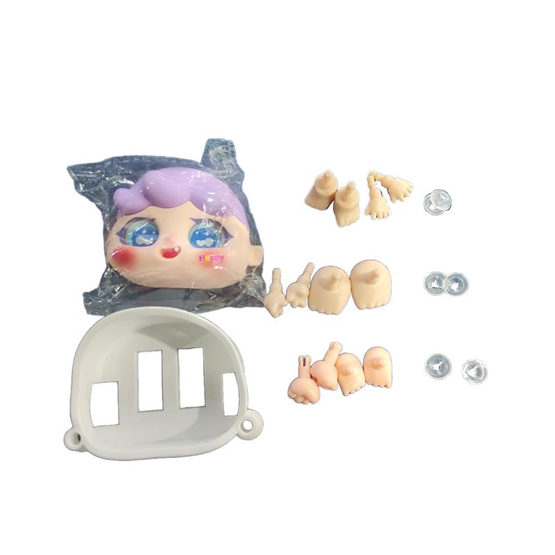 

1 Набір Аксесуари для ляльки DIY 5,5 см/10 см Запасний набір обличчя, рук і ніг для дитячої іграшки, випадковий стиль