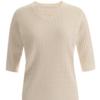 Shop   Women V Neck Basic Inner Cable KniT Cashmere ShorT sleeVe T shirT Purple 