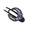Shiny Hairpins Flexible Headwear Rhinestone Hair Clip Heart  Flower Acrylic Hollow Claws