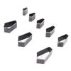 8pcs Leather Die Cutter Hollow Punching Tool Diamond Shape Cutting Mold Punching Die Set for Bag