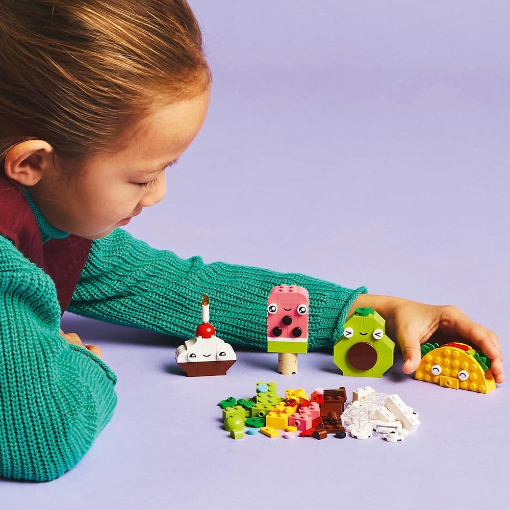 LEGO Classic Food Building Set 11039 Educational Toy for Kids Ages 4-6 Block Play for Boys and Girls