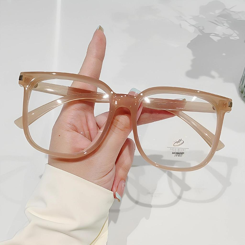 2026 Koreanischer Stil Schwarzer Anti-Blaulicht-Brillenrahmen: Myopie & Strahlenschutz für Männer, rezeptfreundlich.