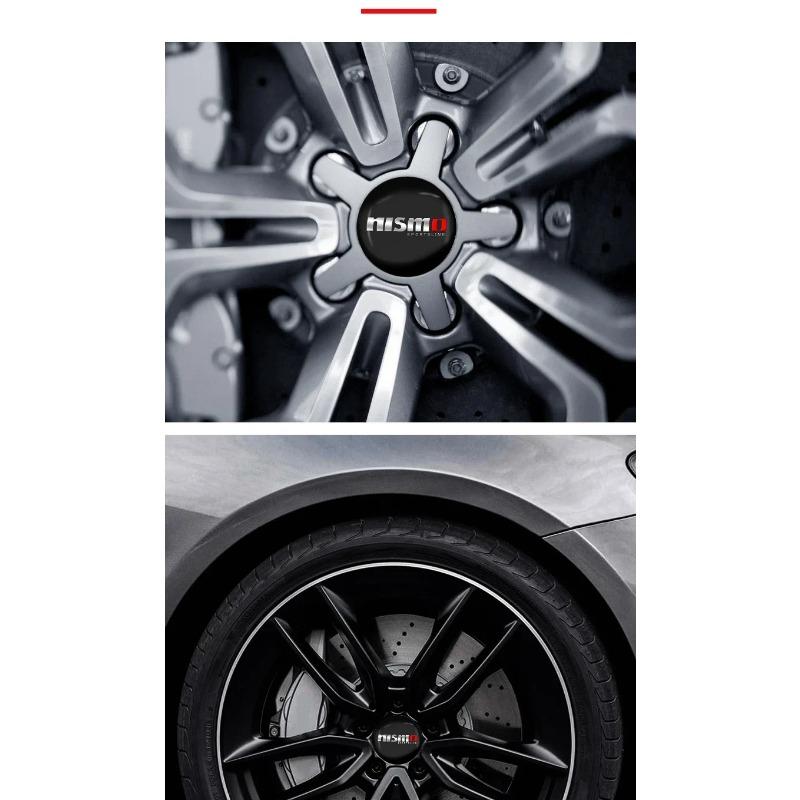 4Pcs 56MM Car Wheel Center Hub Caps Emblem Sticker Decal for Nissan Nismo Almera Tiida Sunny QASHQAI Skyline Juke X-TRAI MARCH LIVINA