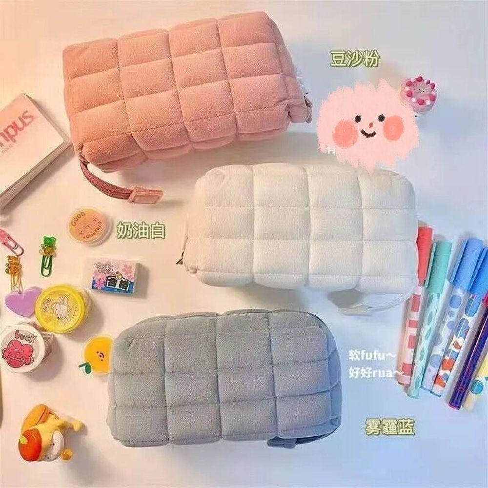

Bag Sundries Storage Bag Cosmetic Organizer Soft Plush Cosmetic Bag Pencil Case Makeup Bags