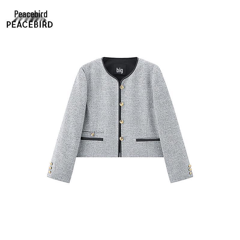 PEACEBIRD Round Neck Long Sleeve Top A1BBF1302