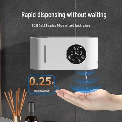 Smart Waterproof Wall-Mounted Foam Soap Dispenser with USB Charging