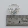Larimar Silberring, Damenschmuck, 925 Sterlingsilber Handgefertigter Schmuck, Geschenk für Sie Ar8920