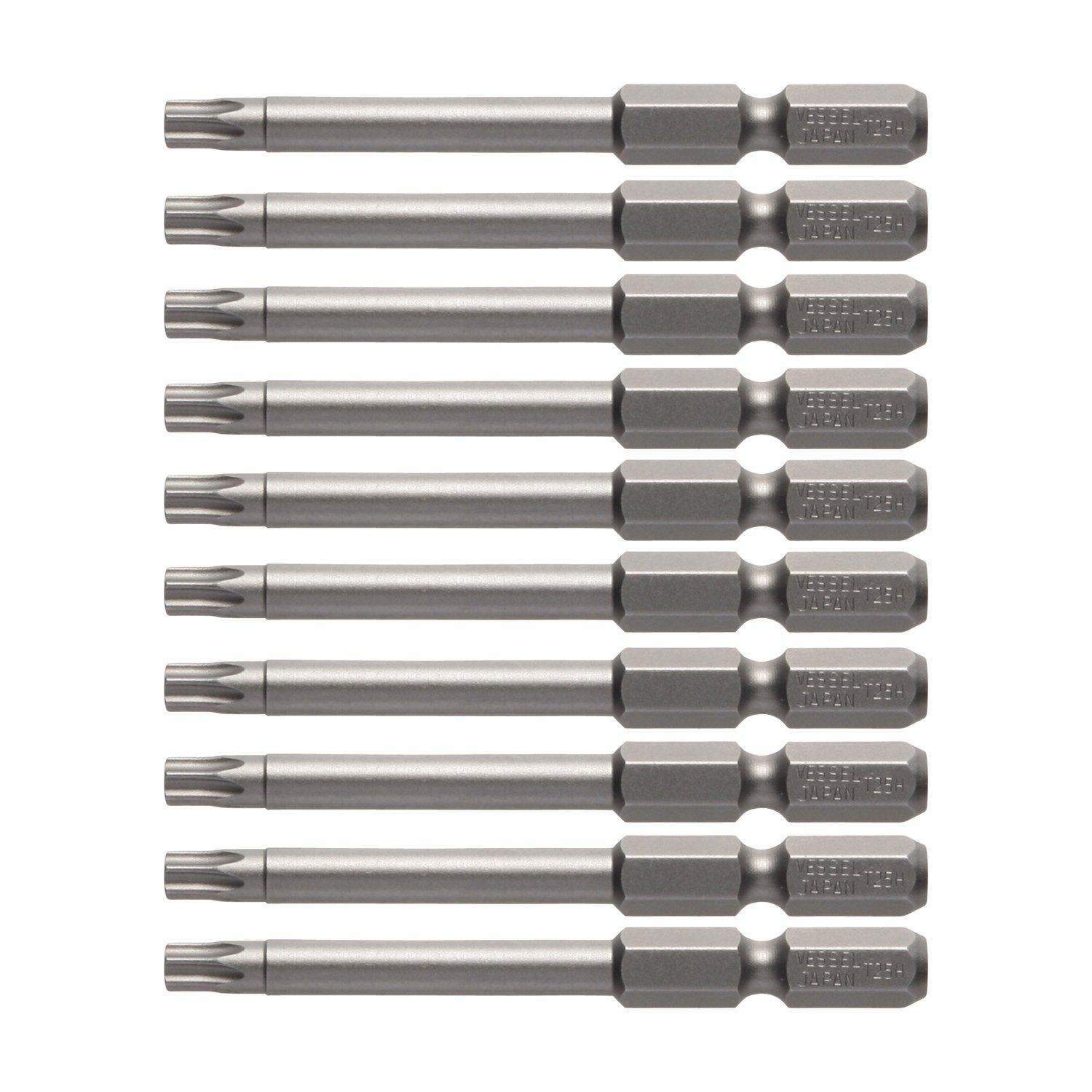 

Набор бит Torx VESSEL T25H x 65 мм 10 В ZP
