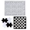Schachbrett Silikonharz Formen Set mit Schachfiguren Dame Formen für Familienparty Spiel DIY Basteln Brettspiel Herstellung