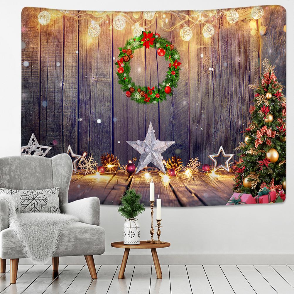 Home Decor Christmas Snowman Print Tapestry Wall Fireplace Holiday Gift Backdrop Psychedelic Tapestry tapeçaria de natal