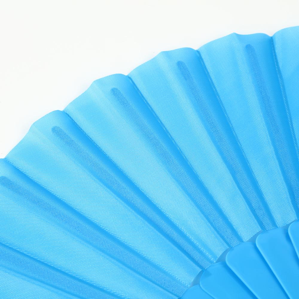 Leque dobrável de 7 polegadas de cor sólida - Acessório de performance de dança e para refrescar