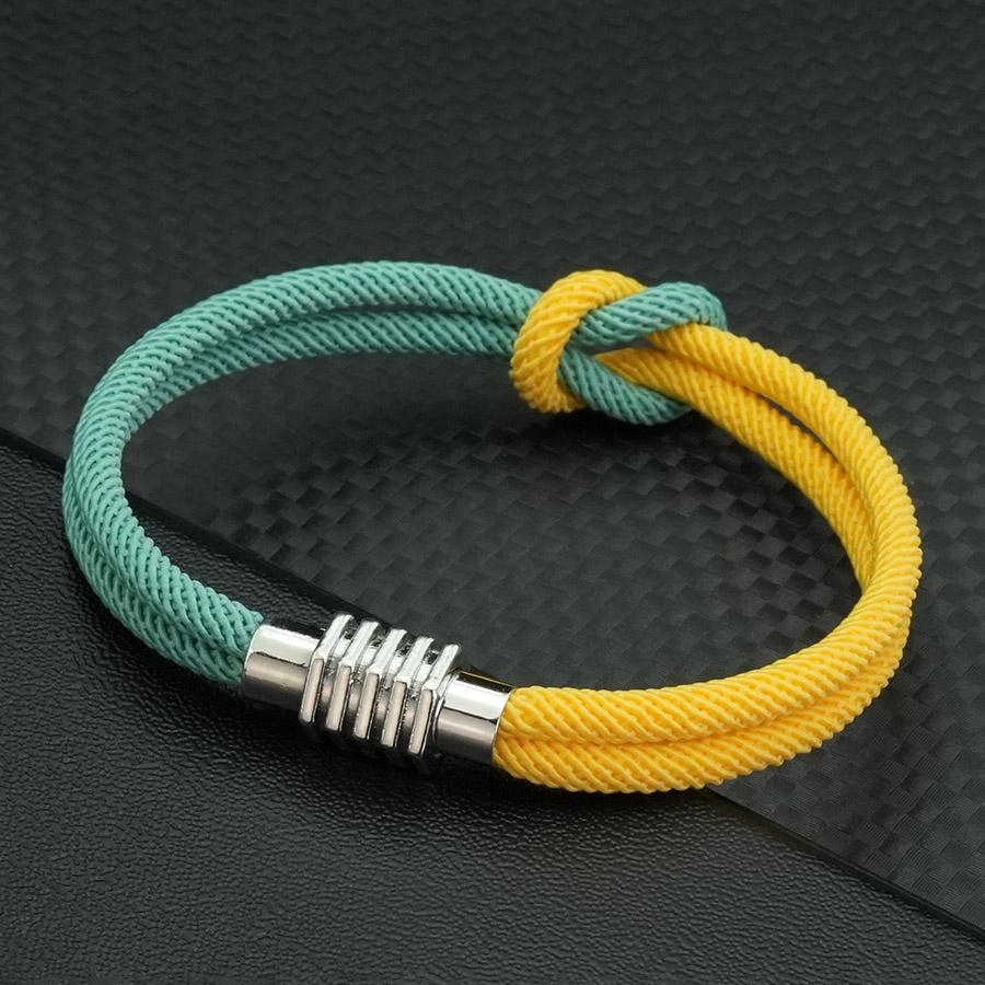 New 8 Styles Classic Contrast Color Design Men Bracelet Boyfriend Gift A Grade Rope Handmade Wrap Braslet Pulseria Hombre Joias