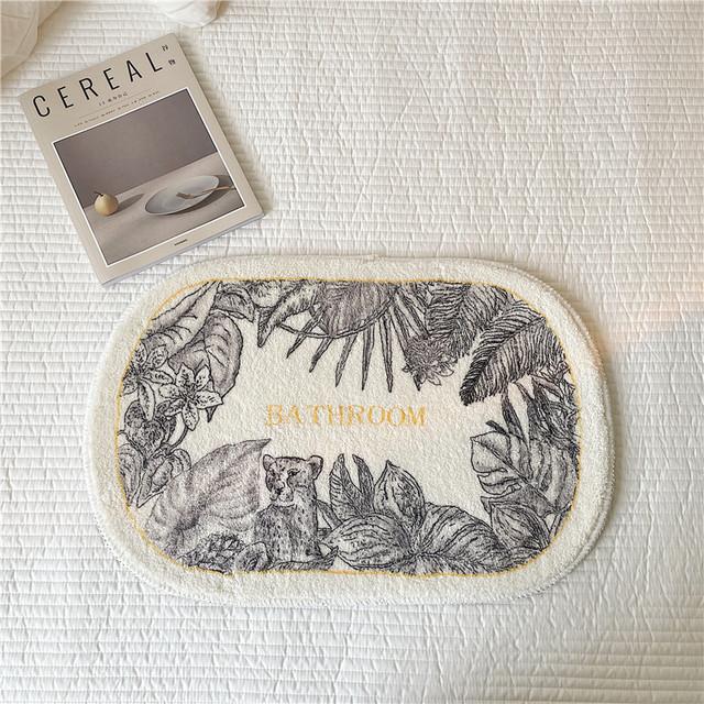 

Нескользящий коврик для ванной Ins Style, коврик для двери, впитывающие ковры, входные коврики, коврики для балкона, крыльца, коврик для гостиной, ванной комнаты 40x60cm