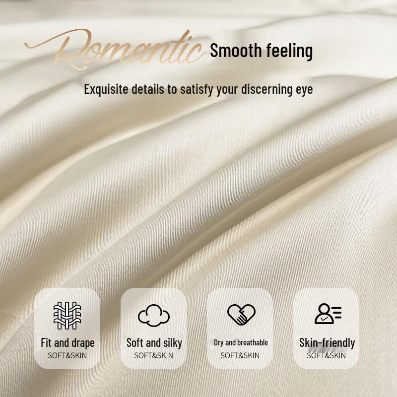 Light Luxury Cooling Ice Silk Bedding Set