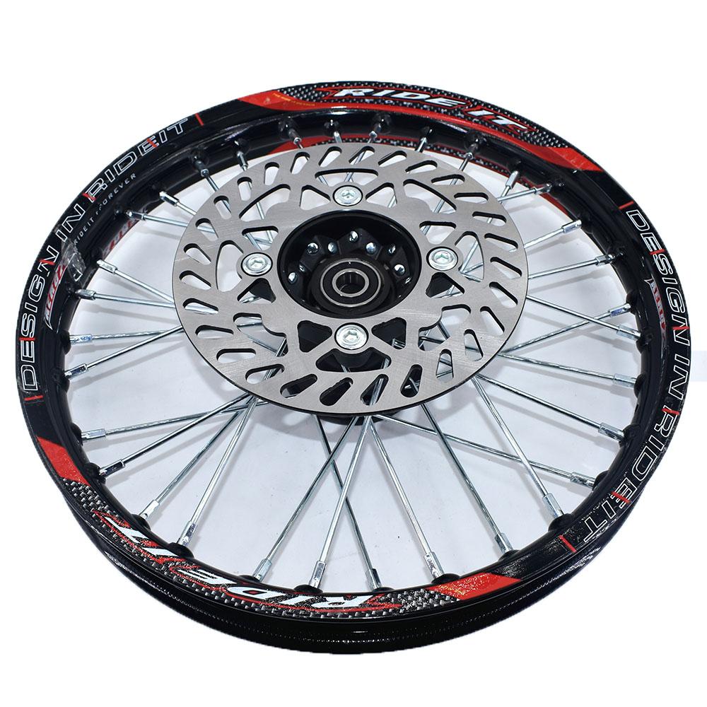 Aluminum Alloy Wheel Front 1.40-14 Inch Rear 1.85-12 Inch Rims Sprocket Disc Brake For KLX CRF Kayo BSE Dirt Pit Bike Motorcycle