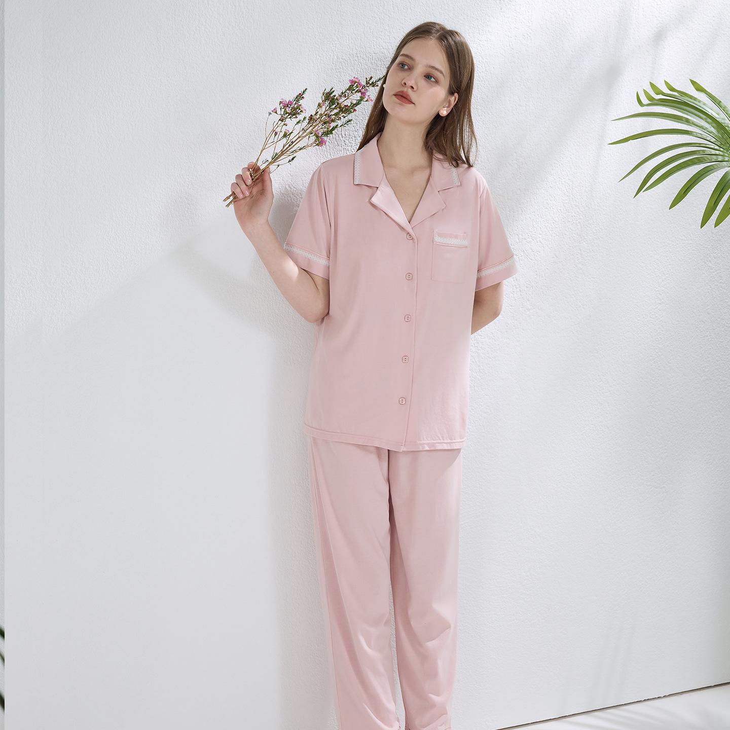 Ban Yan Brand Women s Cool-Touch Cotton Modal Short-Sleeve Homewear with Chest Pads XL