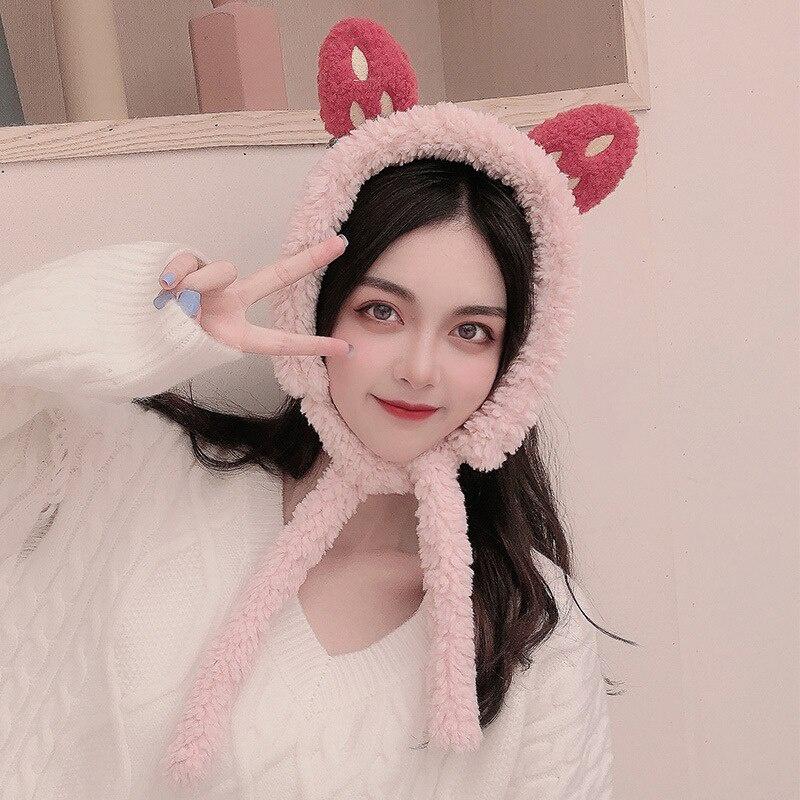 

Жіночі зимові навушники Cute Strawberry Жіночі захисні накладки на вуха Штучне хутро М’яка тепла шапка Теплі навушники Одяг Аксесуари рожевий