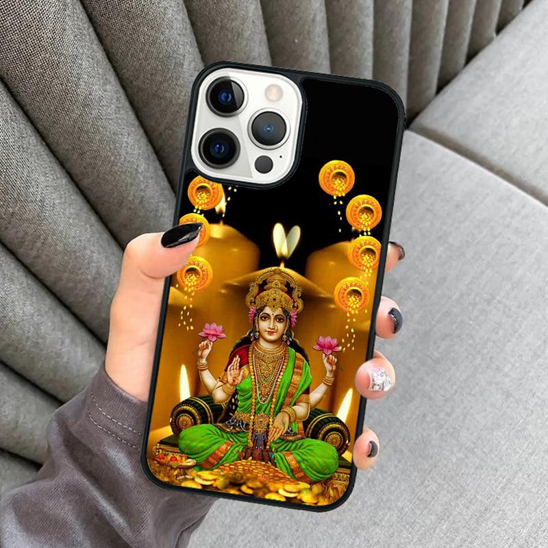 Lakshmi Hindu Goddess Phone Case For iPhone 17 Air 16 16e 15 13 14 Pro Max 11 12 Plus 2022 MAX Shell Cover coque