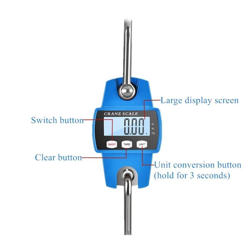 Professional Heavy Duty Weight Balance Crane Scale Electronic Scale LCD Digital Scale 300kg