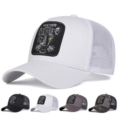 Unisex PANTHER Embroidery Baseball Net Caps Spring and Summer Outdoor Adjustable Casual Hats Sunscreen Hat