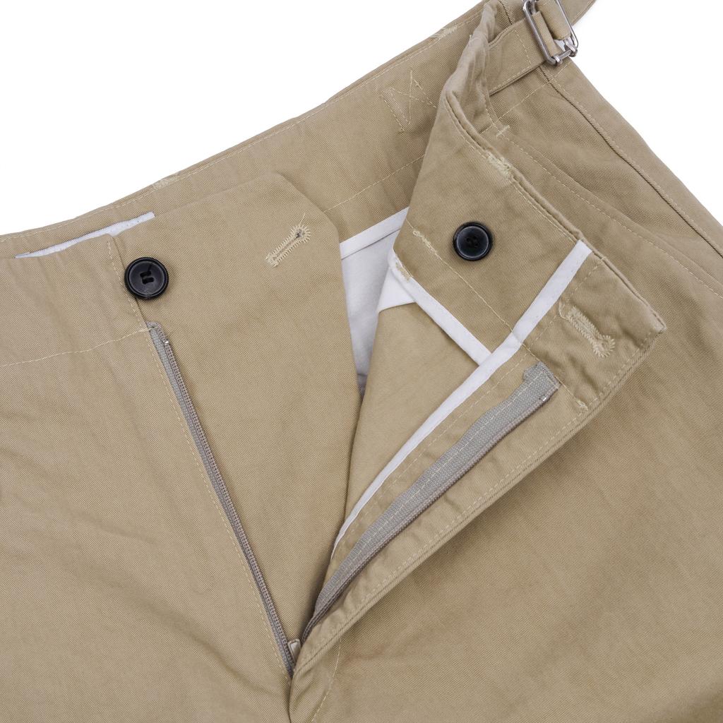 NOSCOULEURS Slash Chino Pants Beige