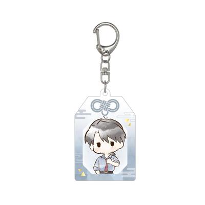 TV Anime Genesis Kaji Ryoji Acrylic Keychain "Neon Evangelion" Retro-style Amulet-style
