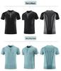 Men's Summer Quick-Dry Short Sleeve Round Neck Sports T-shirt for Running & Fitness