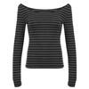 Fashion Long Sleeve Stripes Women T-Shirts Harajuku Retro Sexy Slim Womens Streetwear Tshirts Y2K Emo Girls Tops Goth Punk Rock Hip Hop Clothes 2498