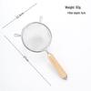 Stainless Steel Skimmer Strainer with Wooden Handle