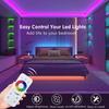 Bluetooth Touch RGB 5050 LED Strip Lights 10m 20m Neon Ambient Lighting for Room PC TV Backdrop Decor