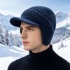 Men's Fleece Thickened Cold-proof Warm Wool Cap Hats Caps Men’s