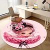 1pc Cute Cartoon Design Home Office Outdoor Round Carpet Gift, Perfect for Decor and Fun!RA1526