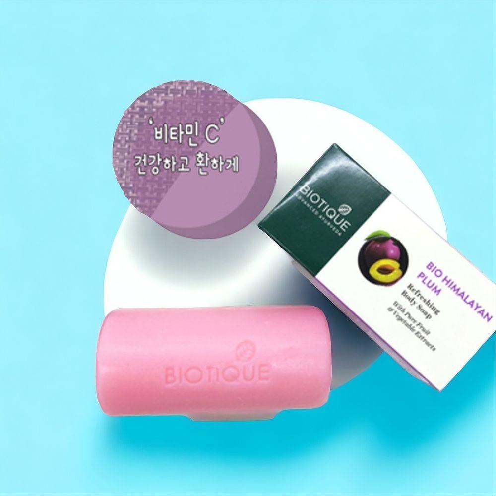 India Săpun Biotique Spumă de Curățare Prune pentru Față Săpun de Frumusețe Curățare 5 buc