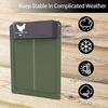 Aggiornamento ABS Apritore Automatico Porta Pollaio Alimentato a Batteria Controllo Sensore di Luce IP44 Impermeabile Accessori per Animali Domestici Porta Casa