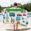 Personality Busy World of Richard Scarry Quick Drying Beach Towels Are Suitable For Swimming Pools Camping Yoga And The Gym
