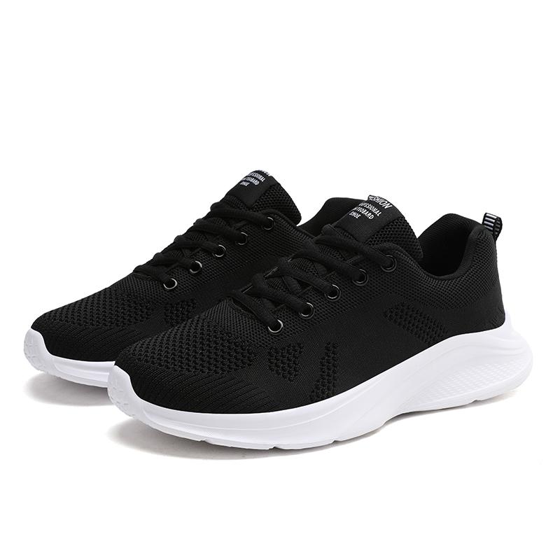Women's Flying Woven Running Shoes Spring and Summer Low Cut Lightweight Breathable Mesh Casual Sports Shoes