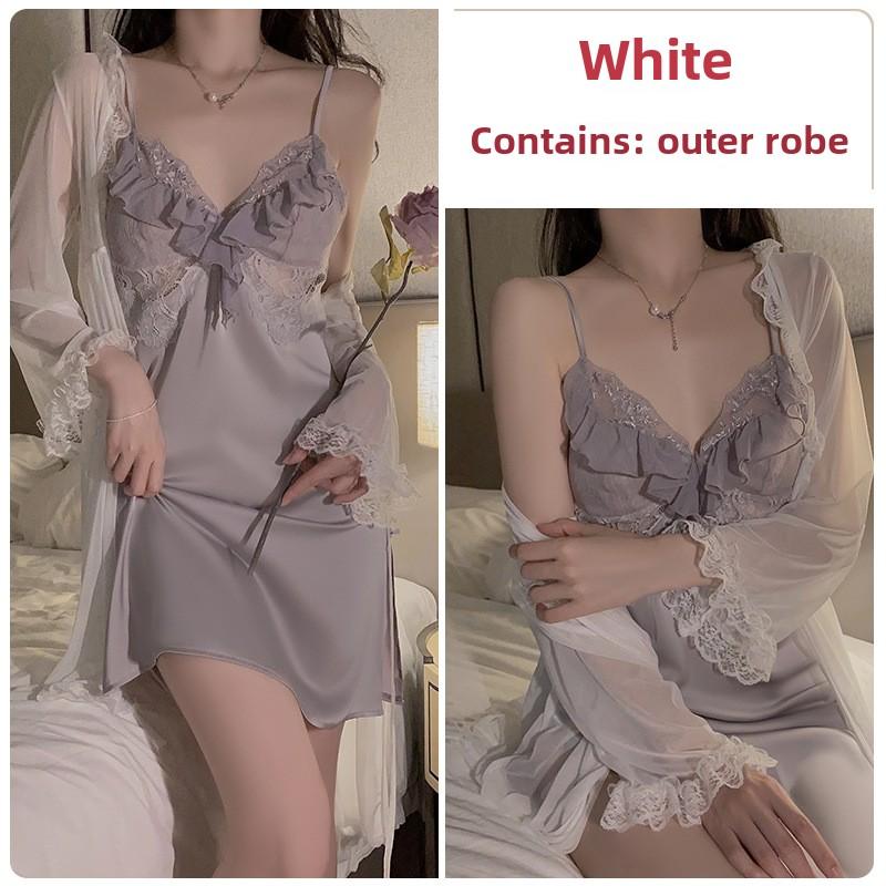 

Піжама Солодкий Спокуса без спини з бретелями, Спокуса з нагрудними вкладишами, Піжама однотонна, Комплект для дому one size