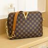Women's Diagonal Shell Bag Classic Vintage Print Bag Light Luxury Large Capacity Single Shoulder Chain Hand Bag