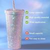 500ml/750ml Glitter Coffee Cup Insulated Stainless Steel Water Bottle Durable Vacuum Flasks  Girl