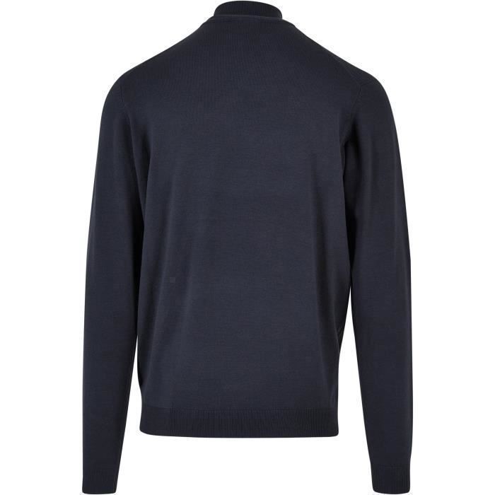 Pull Col Roulé - Urban Classics - Bleu Marine - Viscose Et Nylon - Coupe Ajustée - Confort Optimal