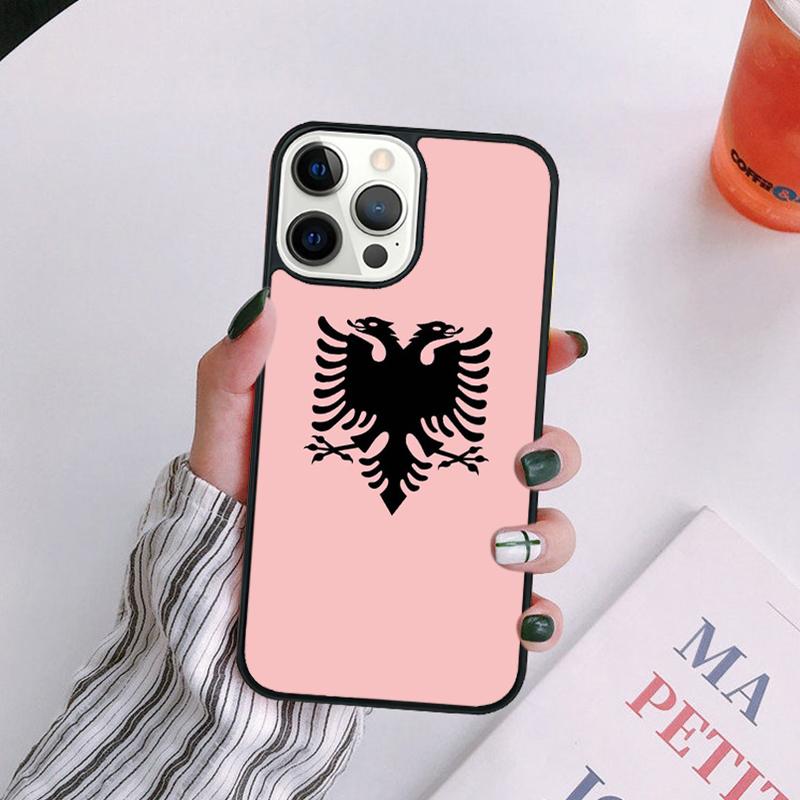 Albanische Flagge Adler Handyhülle für iPhone 17 Air Plus Max Hülle für iPhone 17 Air 16 15 14 13 12 Pro Max