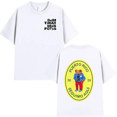 Bad Rabbit DTMF Debi Tirar Mas Fotos 2025 New Album T-shirt Men's and Women's Clothing Cotton T-shirt Hip Hop Fashion T-shirt